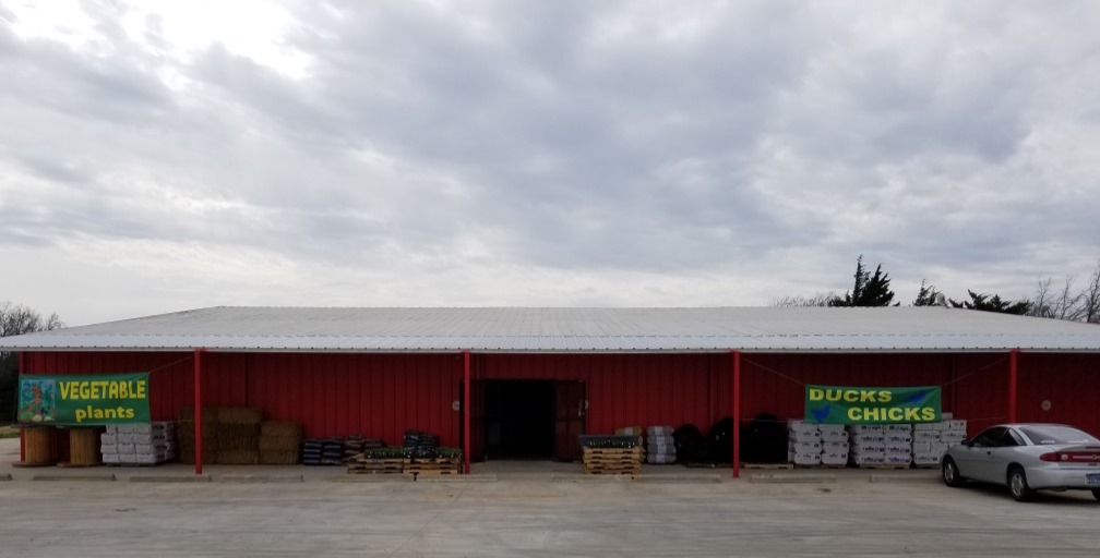 Happy hills feed store front.