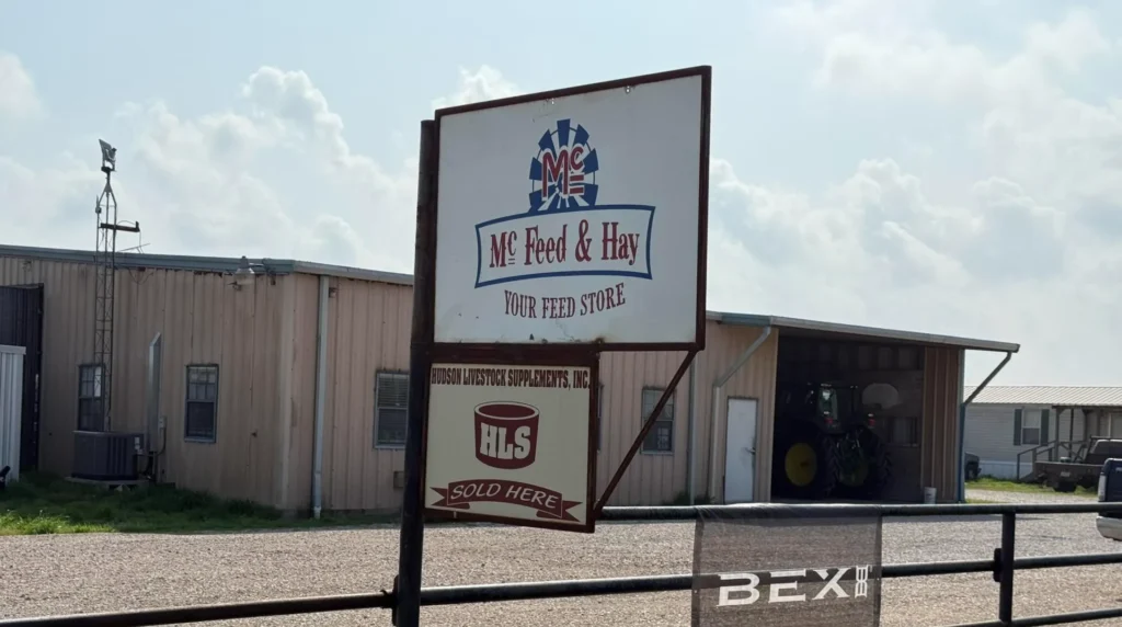 MC Feed and Hay storefront.